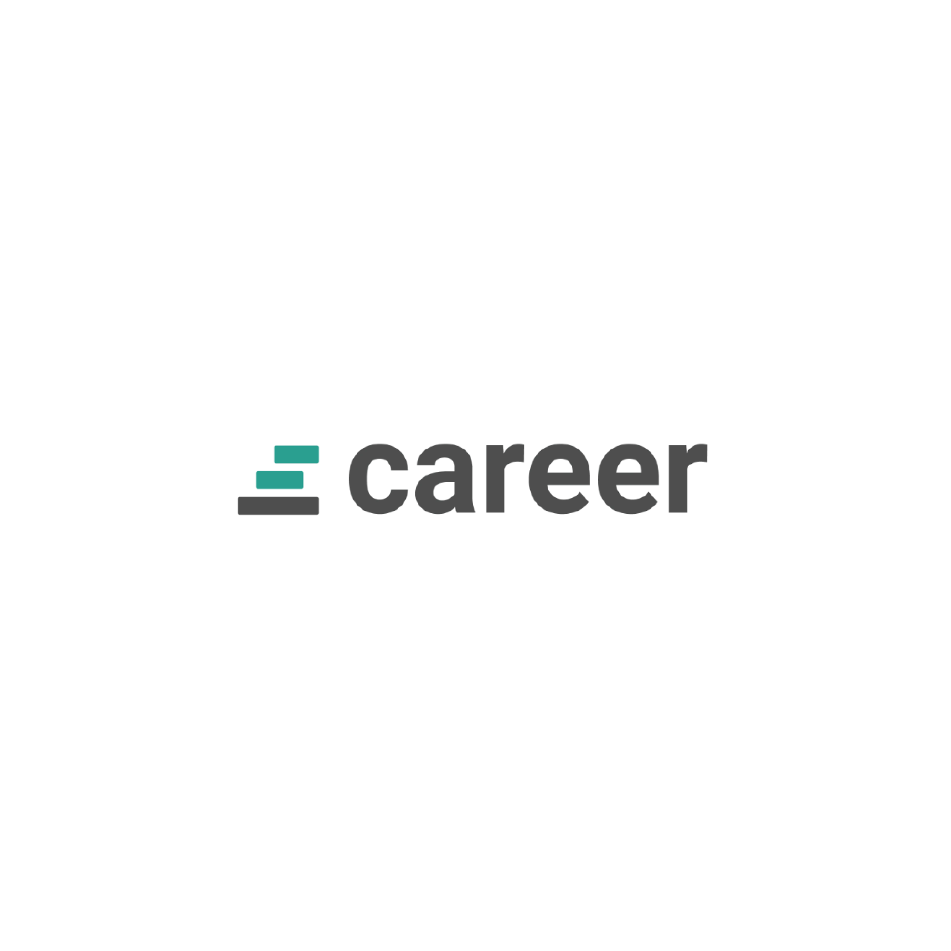 Career sub-brand logo: staircase motif
