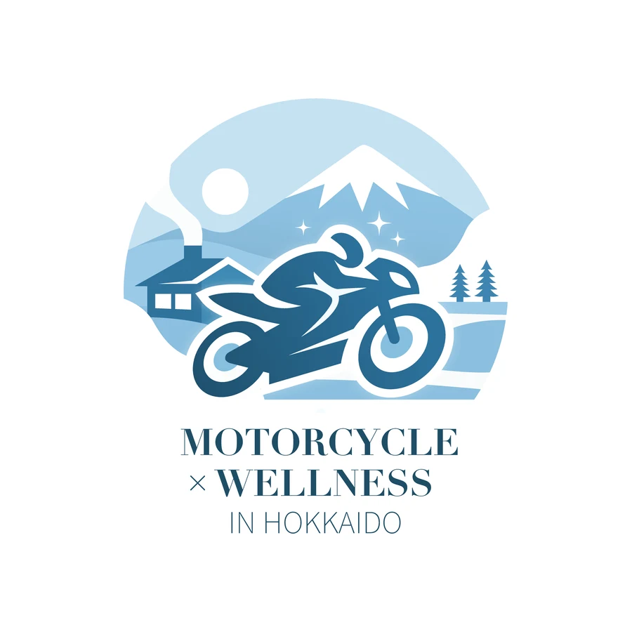 Motorcycle and Wellness in Hokkaido mark