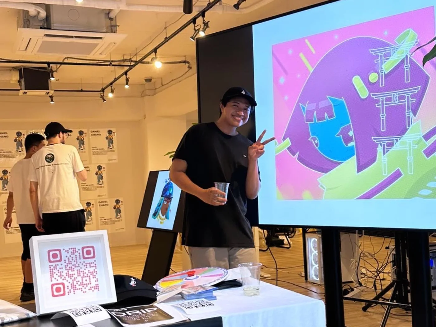 Work exhibited in Shibuya