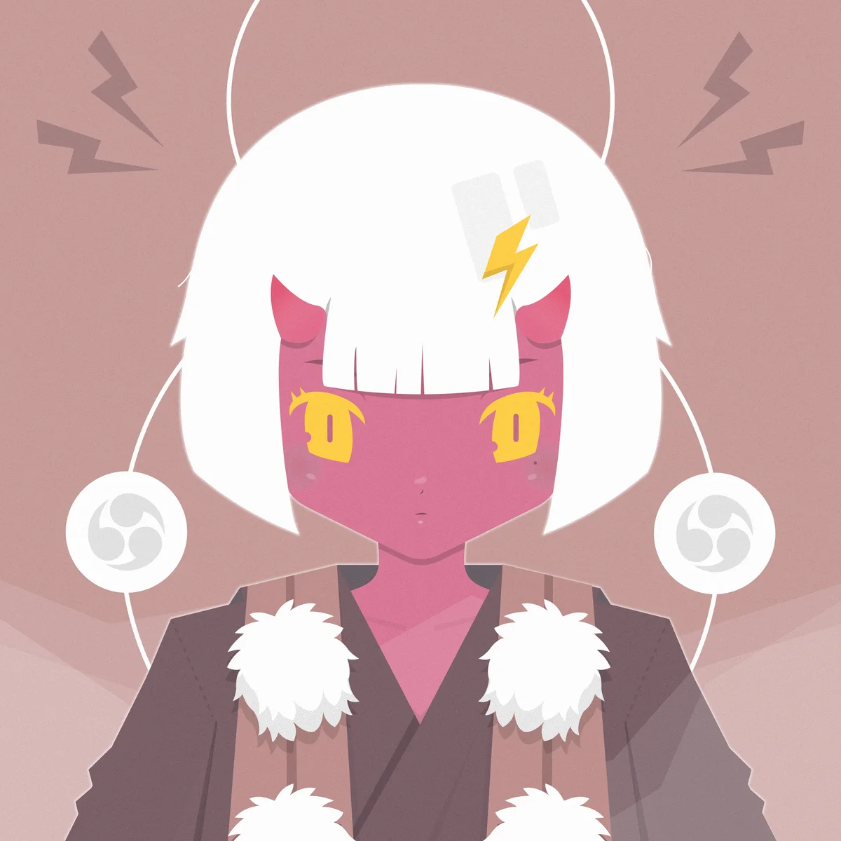 Pastel Oni character